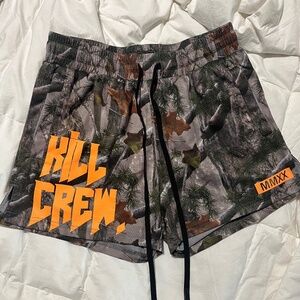 Kill crew orange camo shorts M